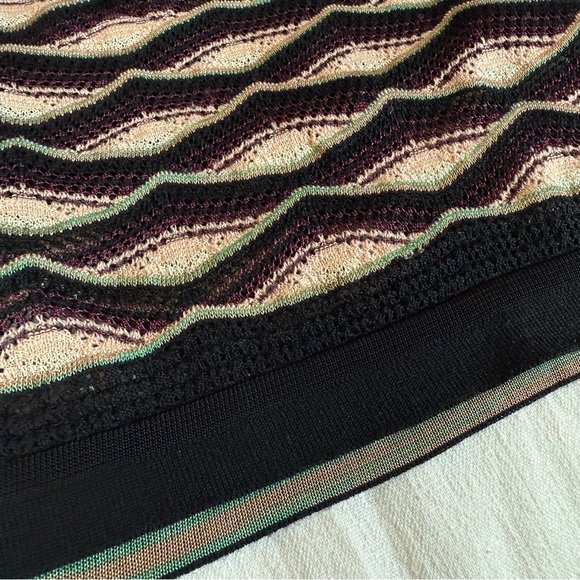 Incredible Woven Missoni Mini Skirt Vintage - Picture 2 of 6